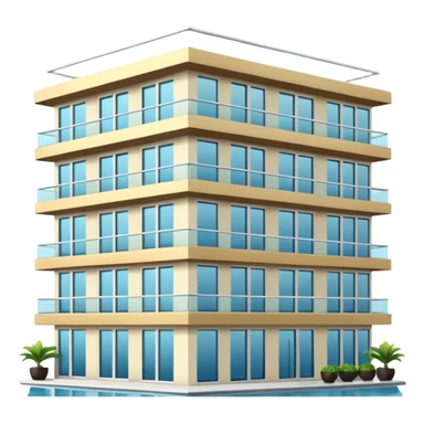 luxury apartament building sticker