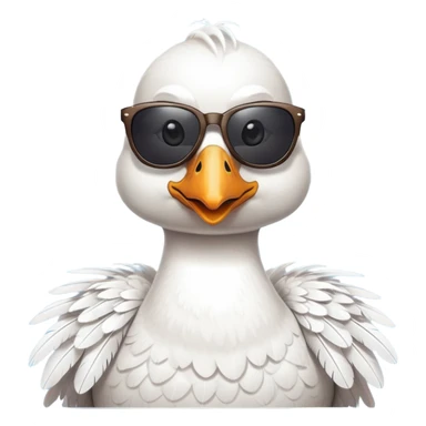 Goose wearing sunglasses sticker