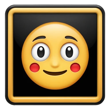 Black photo frame sticker