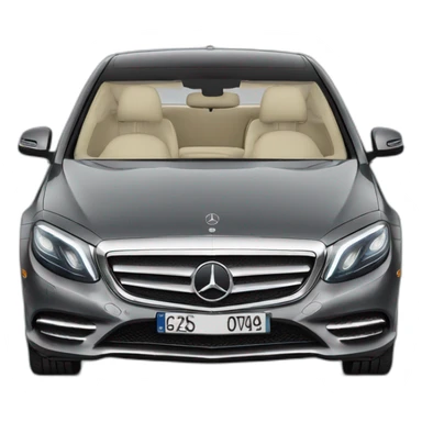 mercedes-s-class-front-view sticker