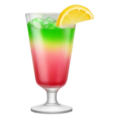 Red drink green red yellow pink sticker