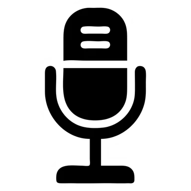 studio microphone with a stand sticker