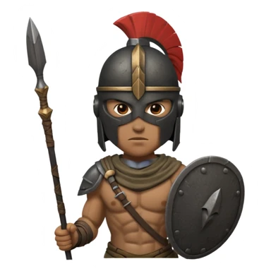 Spartan soldier barrack sticker
