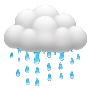 Rain cloud raining on human sticker