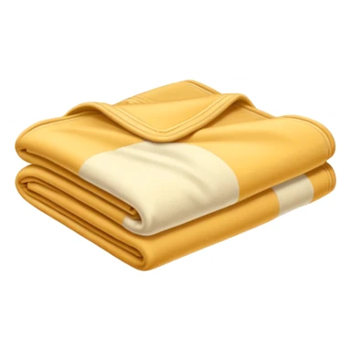 Cream colored blanket folded sticker