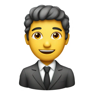 A distinctive personality that demonstrates helping people submit their requests with all professionalism sticker