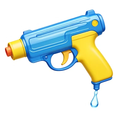 water pistol gun sticker