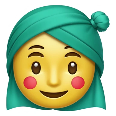 bandeirinhas típicas de são joão, emoji style, green-aqua #00C7B4 color, transparent background sticker