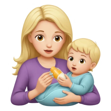 mother feeding sticker