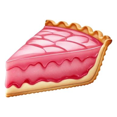 A guava pastry or tart with pink filling sticker