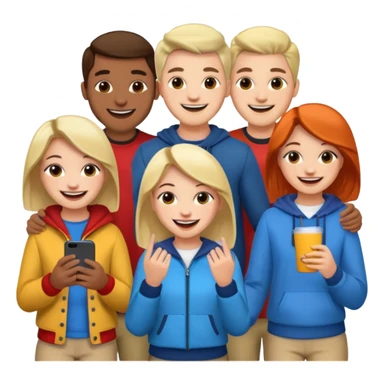 friends happy sticker