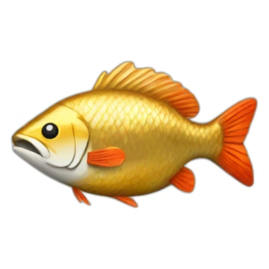 Latvian coin lats with fish sticker