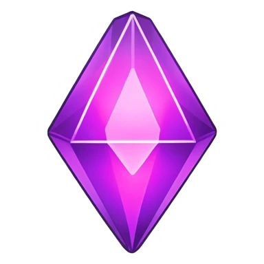 neon violet glowing plumbob sticker