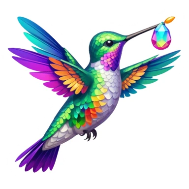 Hummingbird Drinking Nectar sticker