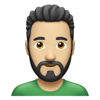 white-man-with-black-hair-mohawk-and-long-black-beard sticker