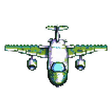 Crocodile shaped bomber airplane sticker