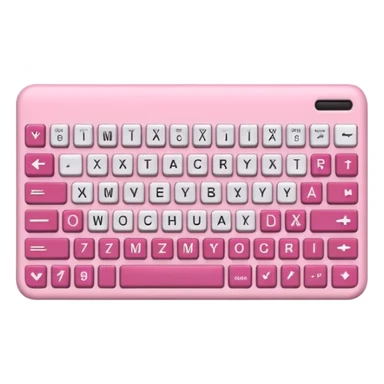 mix light pink dark pink and white girly keyboard sticker