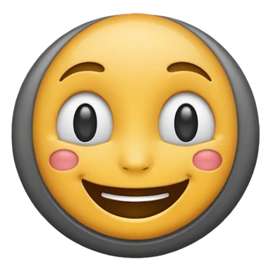 Grey emoji social media  sticker