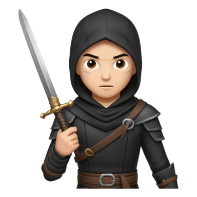 assasin with sword sticker