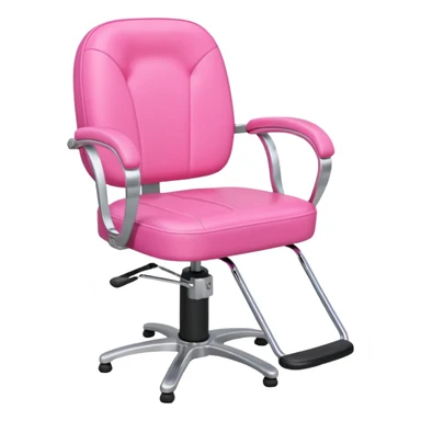 pink hairstylist chair sticker