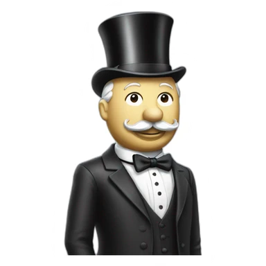 Mr Monopoly sticker