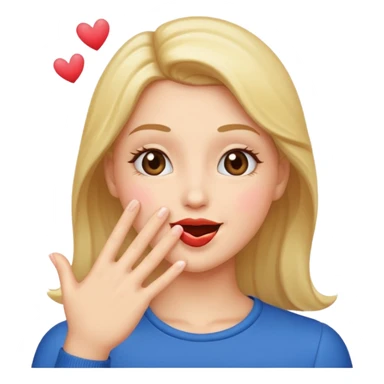 Blowing kisses sticker