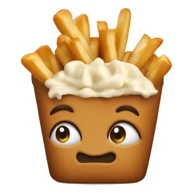 Poutine qui mange une poutine  sticker