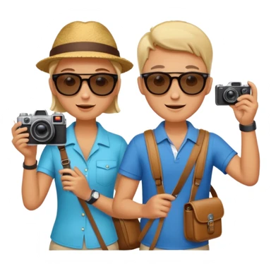 Tourists Taking Photos sticker