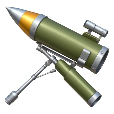 olive-colored shoulder-mounted rocket launcher sticker
