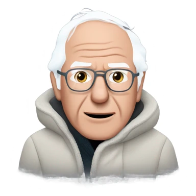 Bernie sanders with gloves sticker