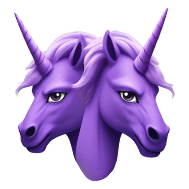 Two bad ass purple girl unicorns  sticker