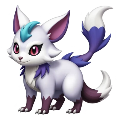 Shiny Dark Furret-Absol-Noibat-Noivern-Hybrid (Full body) sticker