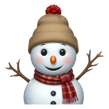 snowman with outfits (no carrot) sticker