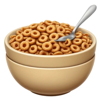 Brown cereal you hurt bowl sticker