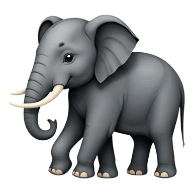 Game Of Thrones Style Elephant Sigil in square picture form, black in the internal background  sticker