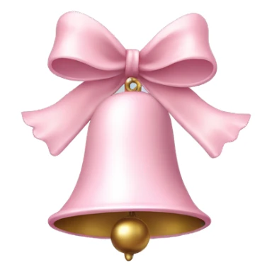 Light pink Christmas bells sticker