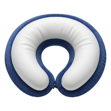 white Travel Neck Pillow sticker