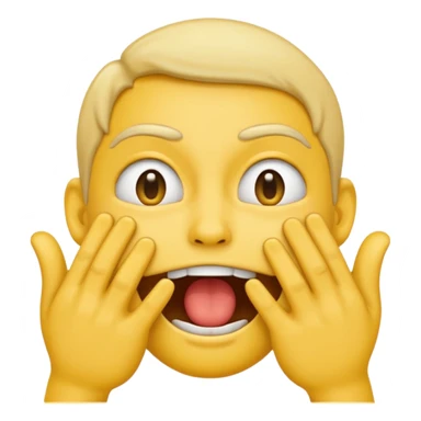 Create an emoji choking itself with hands sticker