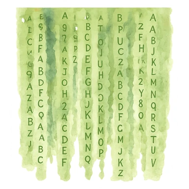 watercolor style matrix sticker