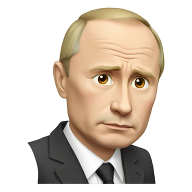sad putin sticker
