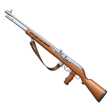 White practice colorguard rifle  sticker