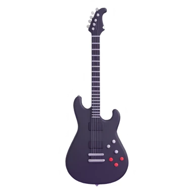 futuristic synthesizer guitar sticker