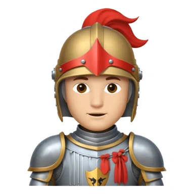 Miğfer giymiş şövalye sticker