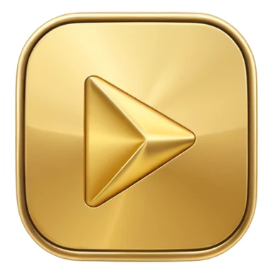 golden play button emoji sticker