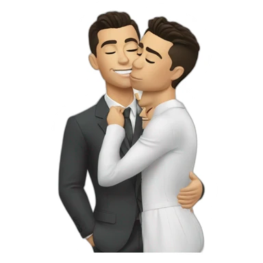 Cristiano Ronaldo kissing Mess sticker