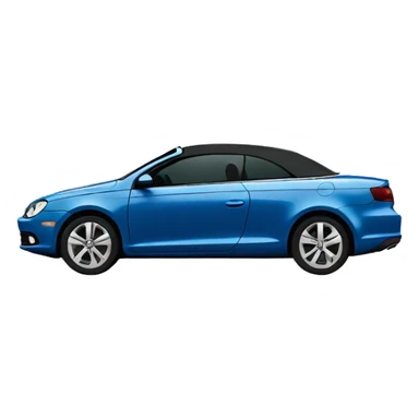 2008 blue volkswagen eos  sticker