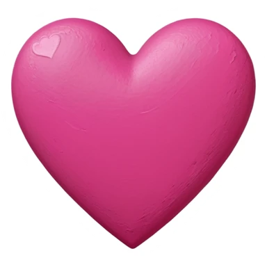 pink heart on canvas paint  sticker
