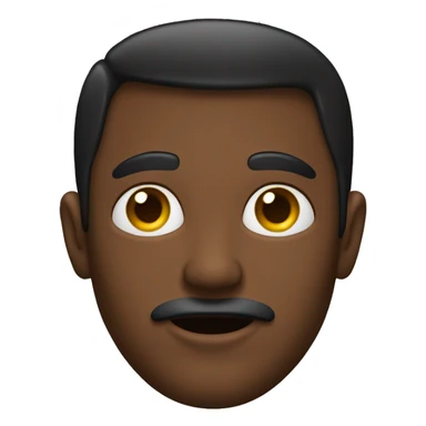 Hombre negro con aretes sticker