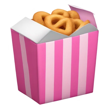 Pink snack box  sticker