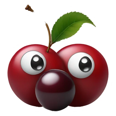two cherries with 8 ball  sticker